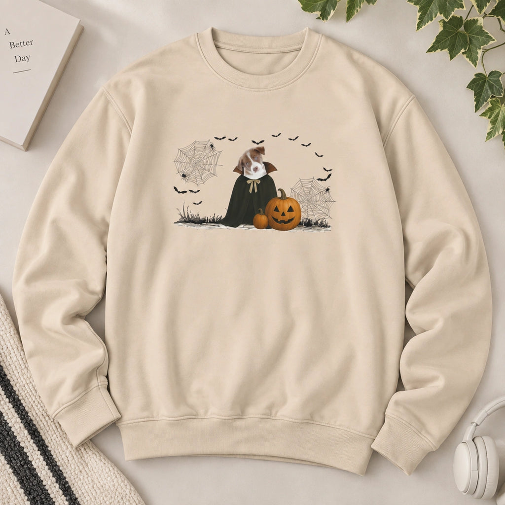 Personalized Pet Sweatshirt, Halloween Dog Sweatshirt, Halloween Cat Sweatshirt, Personalized Pet Gift