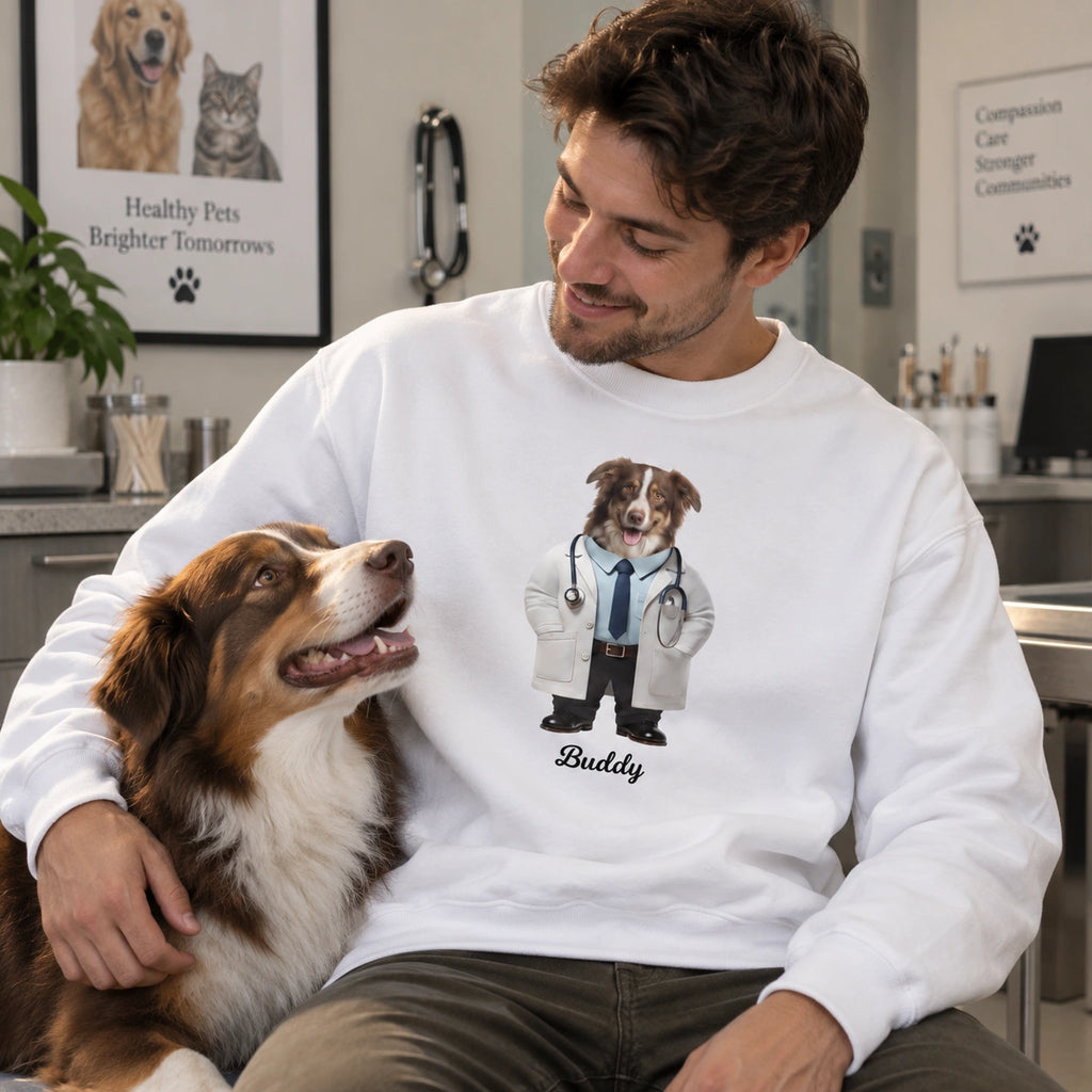 Personalized Pet Sweatshirt, Personalized Dog Sweatshirt, Personalized Cat Sweatshirt, Custom Pet Sweatshirt, Personalized Pet Gift