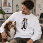 Personalized Pet Sweatshirt, Personalized Dog Sweatshirt, Personalized Cat Sweatshirt, Custom Pet Sweatshirt, Personalized Pet Gift