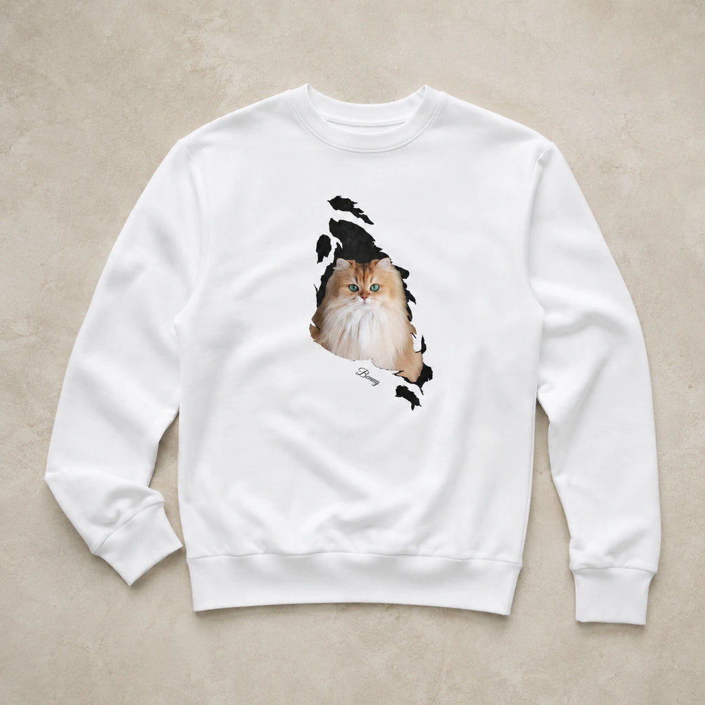 Personalized Pet Sweatshirt, Personalized Dog Sweatshirt, Personalized Cat Sweatshirt, Custom Pet Sweatshirt, Pet Lover Gift