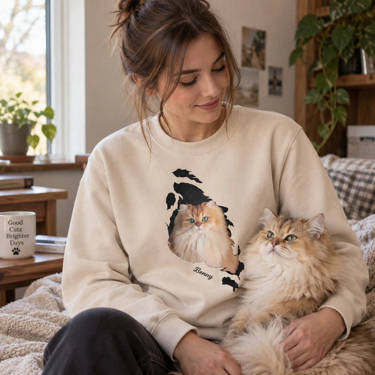 Personalized Pet Sweatshirt, Personalized Dog Sweatshirt, Personalized Cat Sweatshirt, Custom Pet Sweatshirt, Pet Lover Gift