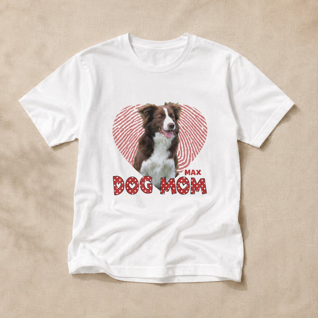 Personalized Pet T-Shirt, Custom Pet Photo, Dog Mom T-Shirt, Cat Mom T-Shirt, Cat Mom Gift Main Image