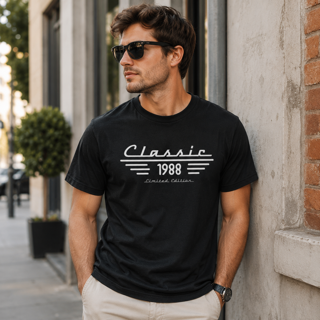 Personalized Vintage Birth Year Shirt – Classic Limited Edition Custom Year Tee for Dad, Grandpa & Husband
