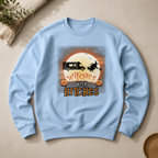 Personalized Witches With Hitches RV Camping Unisex Sweatshirt – Custom Camper Halloween Moon Gift
