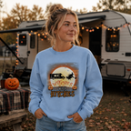 Personalized Witches With Hitches RV Camping Unisex Sweatshirt – Custom Camper Halloween Moon Gift