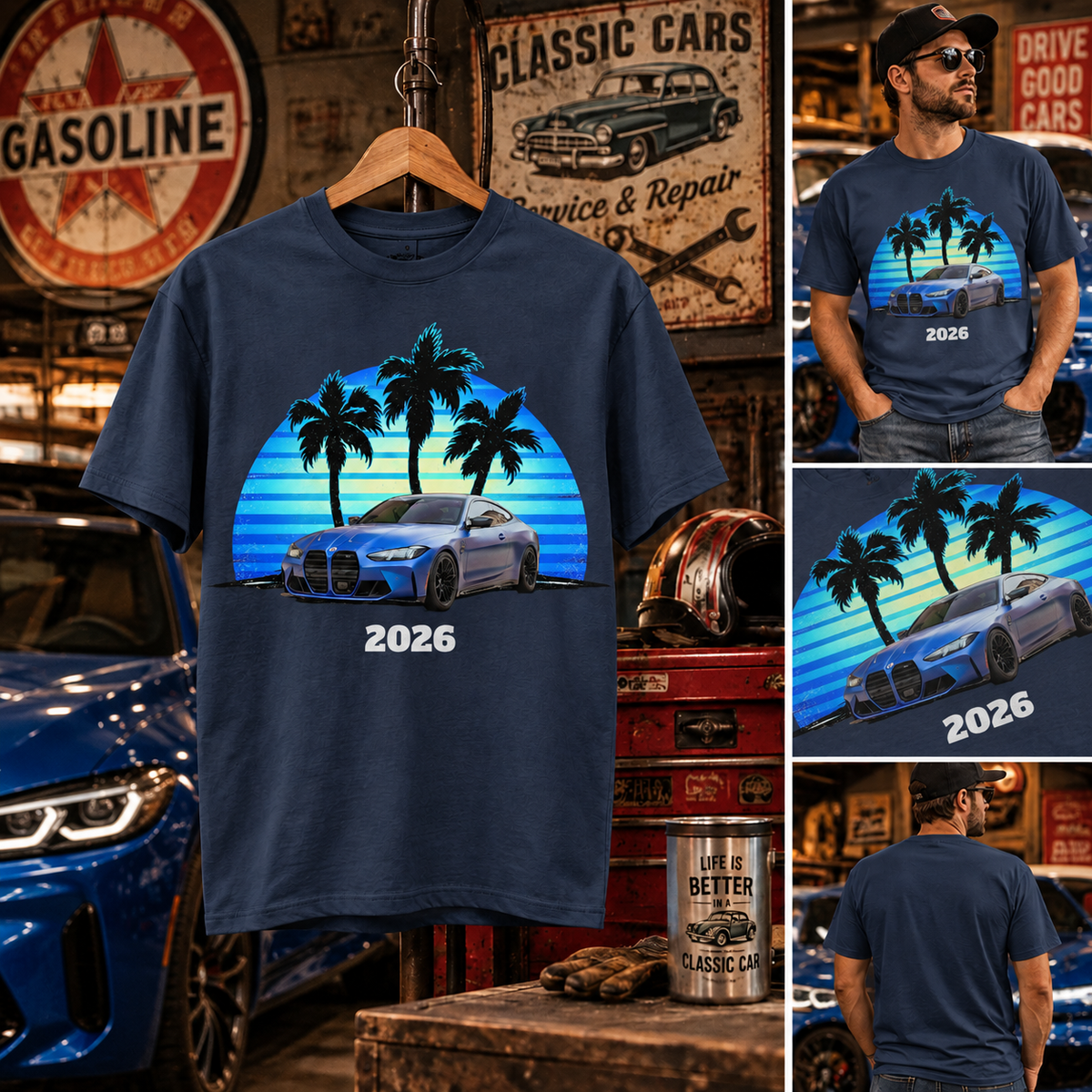 Custom Car Shirt, Car Photo Shirt, Retro Car Shirt, Custom Car Photo T-Shirt, Personalized Car & Year Retro Sunset Tee, Vintage Gift for Car Lovers