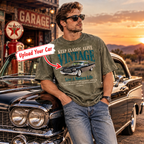 Vintage Classic Car Comfort Colors Shirt, Keep Classic Alive Tee, Retro Red Convertible 50s Car Graphic T-Shirt