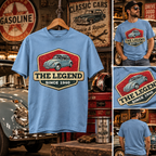 Custom Car Shirt, Car Photo Shirt, Classic Car T-Shirt, Custom Car Photo & Year, The Legend Vintage Car Shirt, Gift for Car Lovers