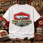 Custom Car Shirt, Car Photo Shirt, Classic Car T-Shirt, Custom Car Photo & Year, The Legend Vintage Car Shirt, Gift for Car Lovers