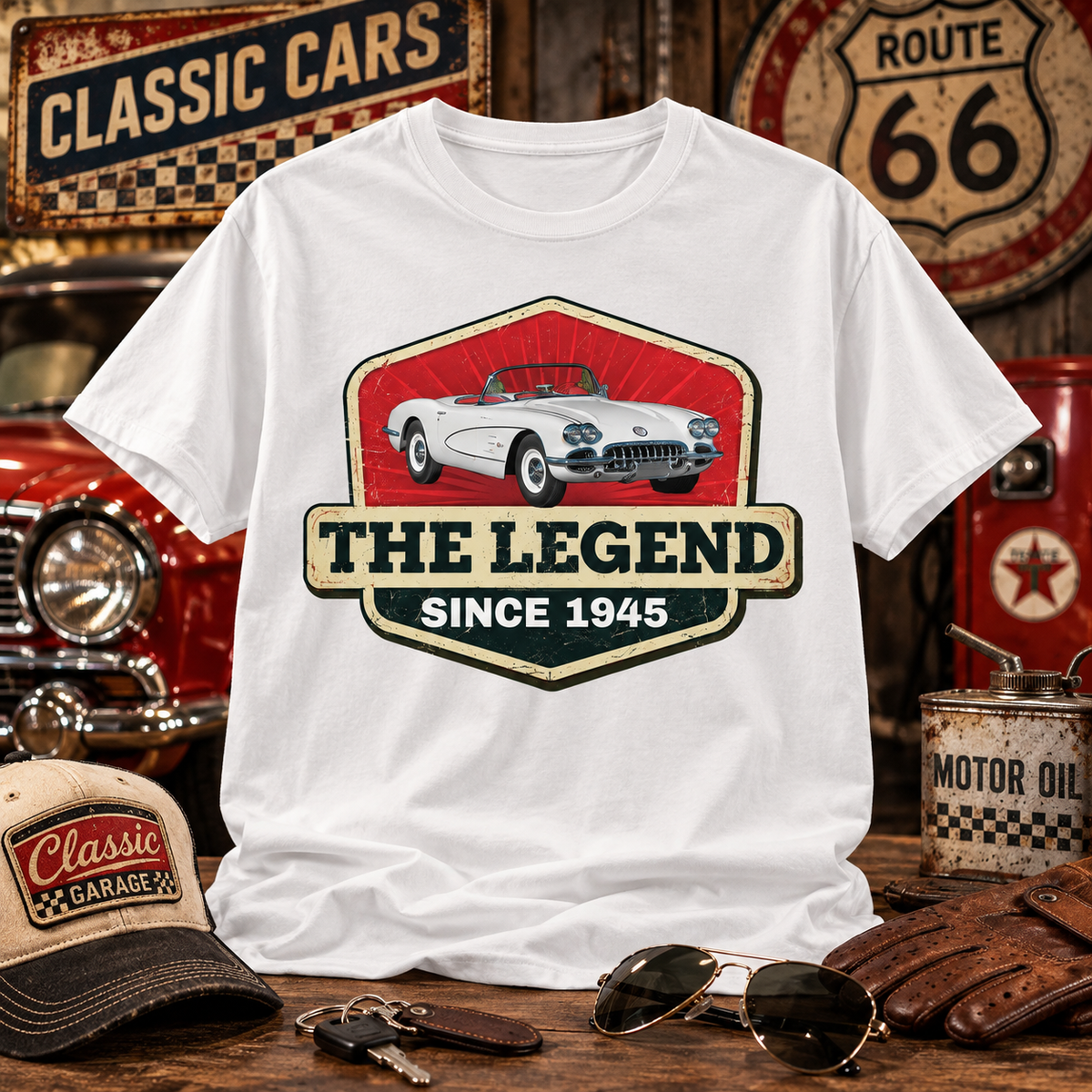 Custom Car Shirt, Car Photo Shirt, Classic Car T-Shirt, Custom Car Photo & Year, The Legend Vintage Car Shirt, Gift for Car Lovers