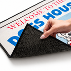 Welcome Pet Portrait Watercolor Art Welcome Mat - Personalized Doormat
