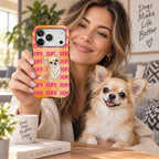 Custom Phone Case – Personalized Pet Portrait & Name, Watercolor Pet Photo Case, Gift for Pet Lovers