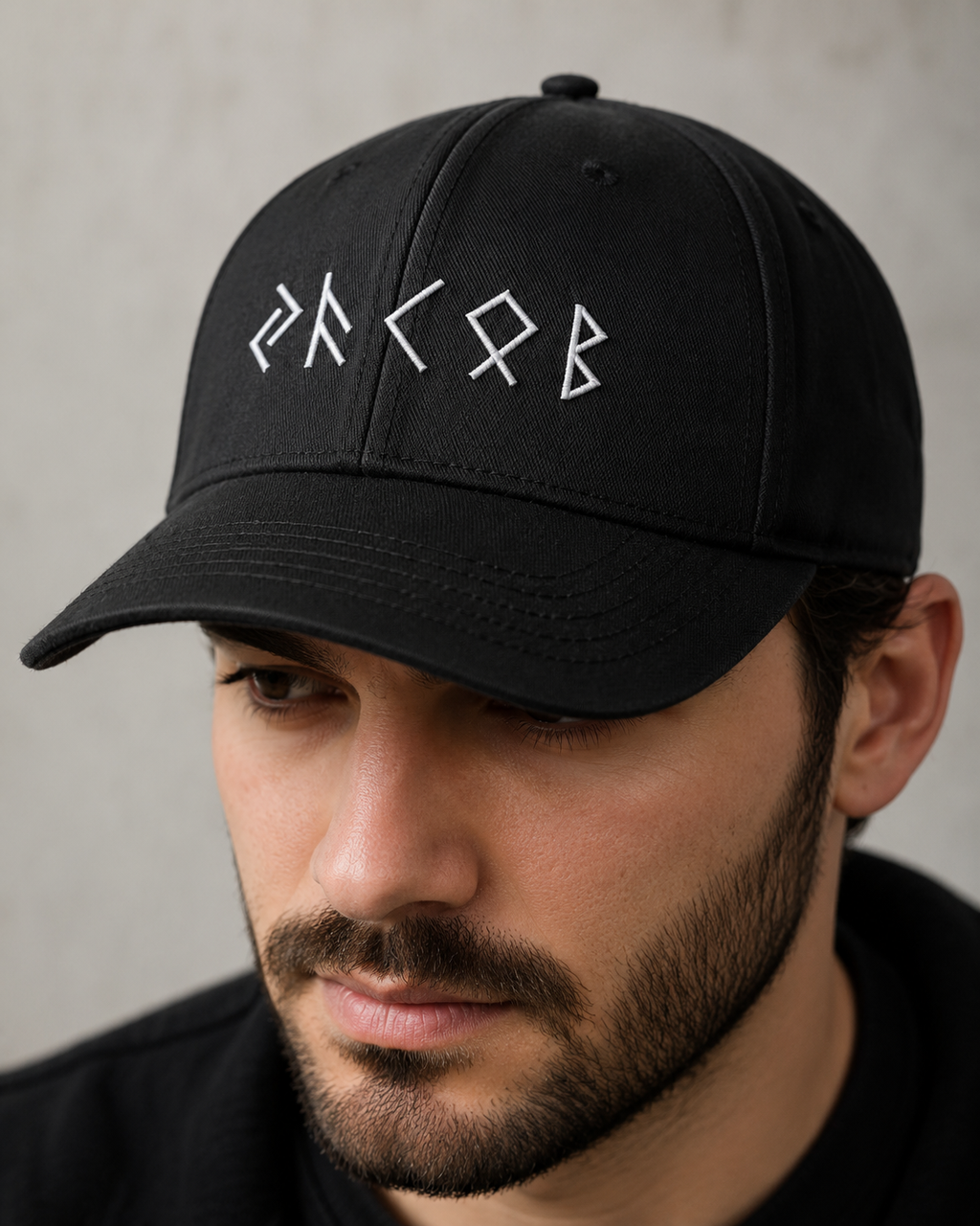 Name In Runes Viking Embroidered Cap, Personalized Embroidered Cap