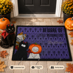 Beware of Little Meownsters Personalized Cat Doormat