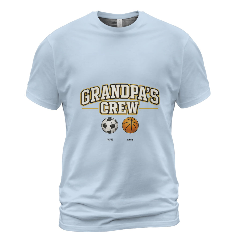 Grandpa's Crew Grandma's Crew Custom T-Shirt - Personalized Grandparent Family Tee