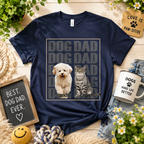 Custom Pet Photo T-Shirt, Personalized Dog Dad Shirt with Pet Name, Dog Mom Cat Mom Custom Pet Shirt, Gift for Pet Lovers