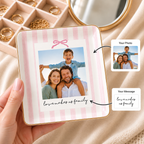 Personalized Photo Jewelry Dish, Custom Picture and Message Ring Dish