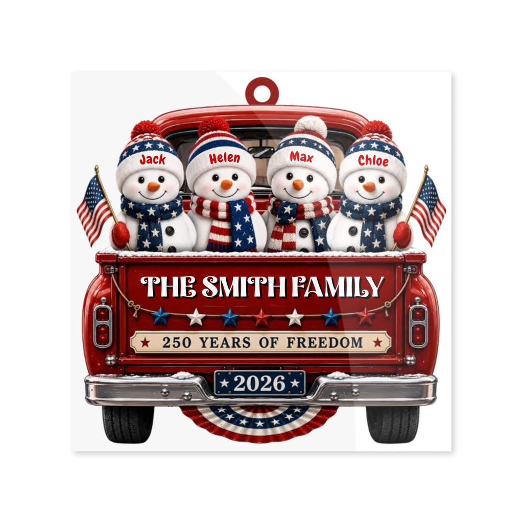 America 250th Anniversary Custom Acrylic Ornament