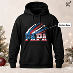 Proud Dad Grandpa Nation Flag American 250th Anniversary - Personalized Shirt - Gift For Dad, Grandpa, Celebrating 250 Years Of Freedom