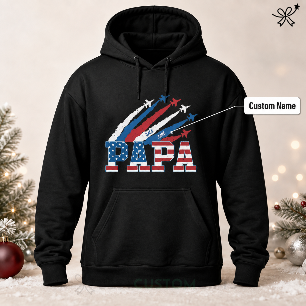 Proud Dad Grandpa Nation Flag American 250th Anniversary - Personalized Shirt - Gift For Dad, Grandpa, Celebrating 250 Years Of Freedom