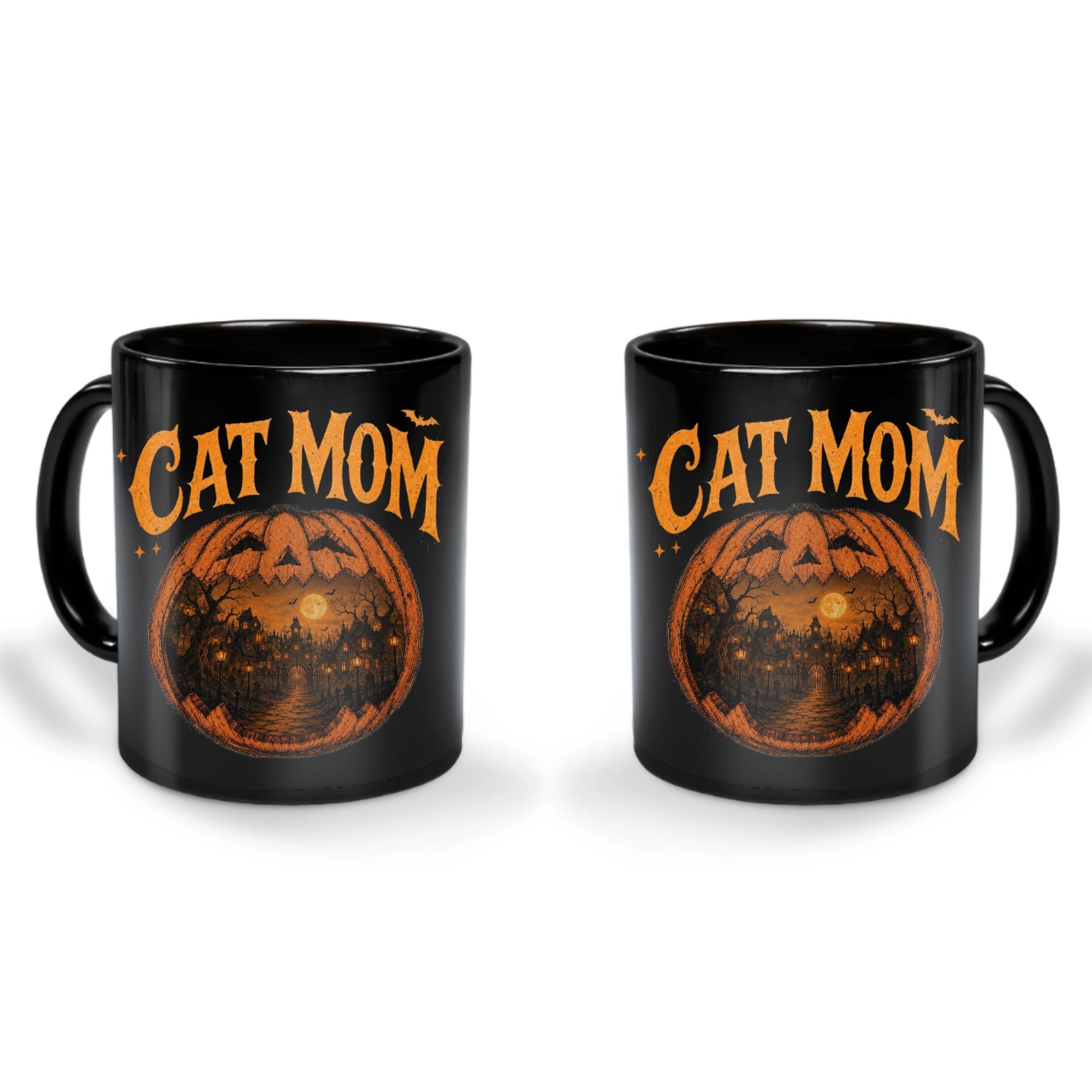 Pumpkin Cats - Personalized Mug - Halloween Gift For Cat Lovers