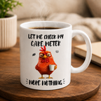 Personalized Funny Pet Mug – Custom Pet Icon Coffee Mug, Funny Care Meter Ceramic Mug, Personalized Dog & Cat Lover Gift, Custom Animal Coffee Cup