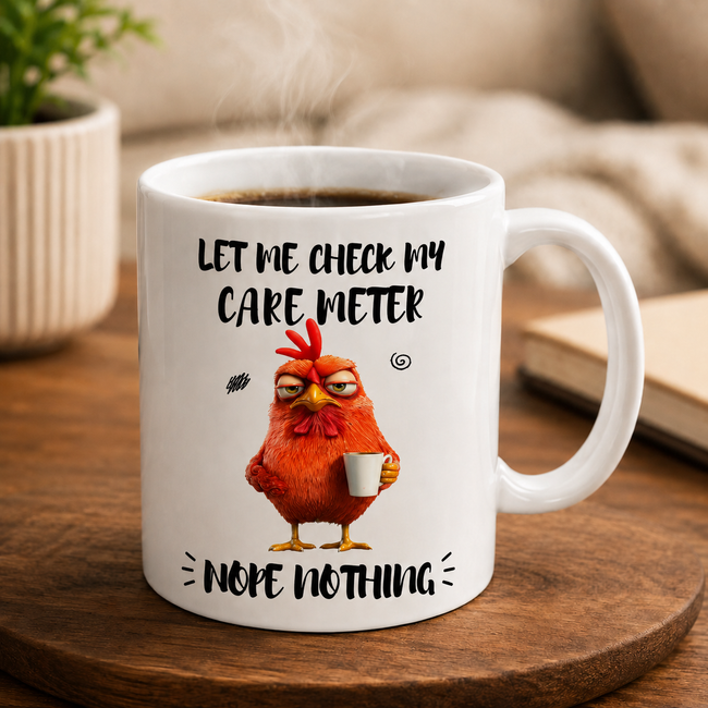 Personalized Funny Pet Mug – Custom Pet Icon Coffee Mug, Funny Care Meter Ceramic Mug, Personalized Dog & Cat Lover Gift, Custom Animal Coffee Cup Main Image