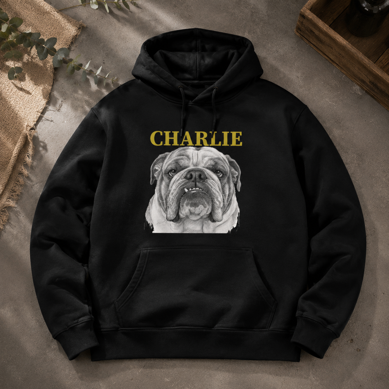 Customized Picture Dog Unisex Hoodie, Vintage Dog Lover Gift, Cat Mom Gift