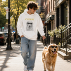Customized Picture Dog Unisex Hoodie, Vintage Dog Lover Gift, Cat Mom Gift