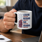 Personalized Legend Husband Dad Grandpa Mug with Custom Years