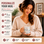 Strong Woman Affirmations Mug – Personalized 11oz Ceramic Coffee Mug, Custom Name Inspirational Gift for Women, Best Friend, Sister & Coworker