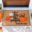 Tis the Season Autumn Doormat for Fall Decor, Housewarming Gift, Custom Family Name