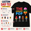 The Coolest Dad Grandpa Pop Personalized Popsicle T-Shirt | Custom Family Gift