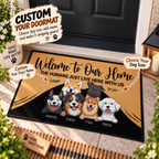 Personalized Dog Doormat, Custom Dog Doormat, Dog Welcome Mat, Dog Name Doormat, Multiple Dog Doormat, Housewarming Gift