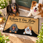 Personalized Dog Doormat, Custom Dog Doormat, Dog Welcome Mat, Dog Name Doormat, Multiple Dog Doormat, Housewarming Gift