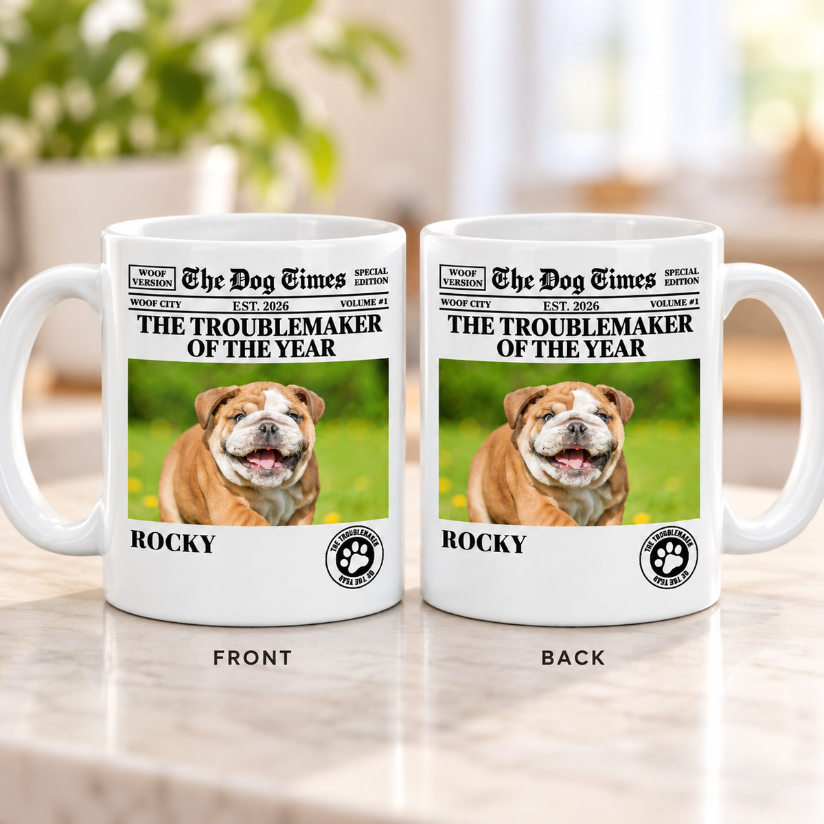 Custom Dog Mug with Your Photo, Personalized Pet Coffee Mug – The Dog Times