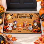 Personalized Halloween Doormat, Halloween Cat Doormat, Cat Welcome Mat, Personalized Cat Doormat, Halloween Decor