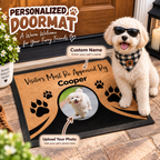 Custom Pet Doormat, Pet Photo Doormat, Personalized Dog Cat Welcome Mat, Pet Name Doormat, Pet Lover Gift