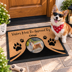 Custom Pet Doormat, Pet Photo Doormat, Personalized Dog Cat Welcome Mat, Pet Name Doormat, Pet Lover Gift