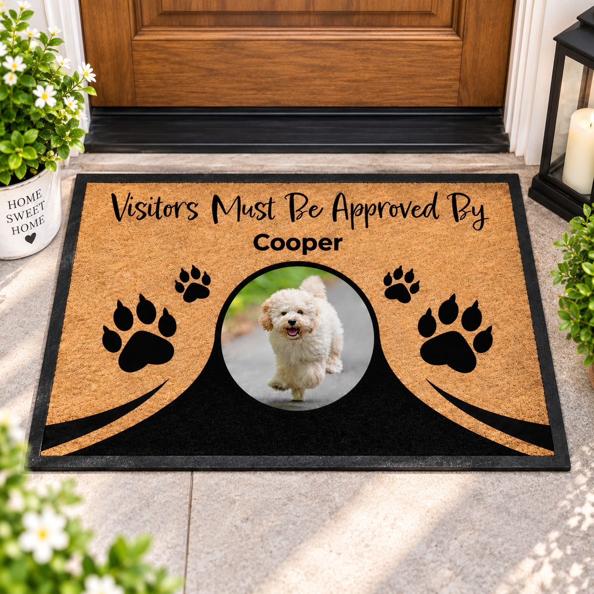 Custom Pet Doormat, Pet Photo Doormat, Personalized Dog Cat Welcome Mat, Pet Name Doormat, Pet Lover Gift