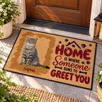 Personalized Pet Doormat, Pet Photo Doormat, Custom Pet Picture & Name Welcome Mat, Pet Lover Gift, Housewarming Gift