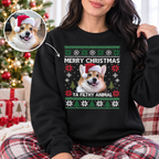 Dog Christmas Sweatshirt, Cat Christmas Sweatshirt, Personalized Pet Sweatshirt – Merry Christmas Ya Filthy Animal