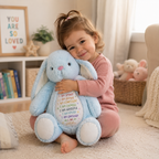 Personalized Stuffed Bunny with Custom Name – Soft Plush Bunny Toy, Positive Affirmation Bunny, Personalized Baby Shower Gift for Kids, Toddlers & Newborns