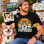 Personalized Pet Photo T-Shirt – Custom Dog Cat Portrait & Pet Name Shirt, Vintage Pet Lover Tee, Dog Mom Dad Gift