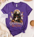 Grandma's Boo Crew Halloween Haunted House - Personalized Shirt - Gift for Grandma