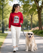 Customized Picture Dog Sweatshirt, Vintage Dog Lover Gift, Cat Mom Gift