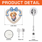 Custom Photo Acrylic Badge Reel - Personalized Birthday Gifts