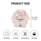 Personalized Stuffed Bunny with Custom Name – Soft Plush Bunny Toy, Positive Affirmation Bunny, Personalized Baby Shower Gift for Kids, Toddlers & Newborns